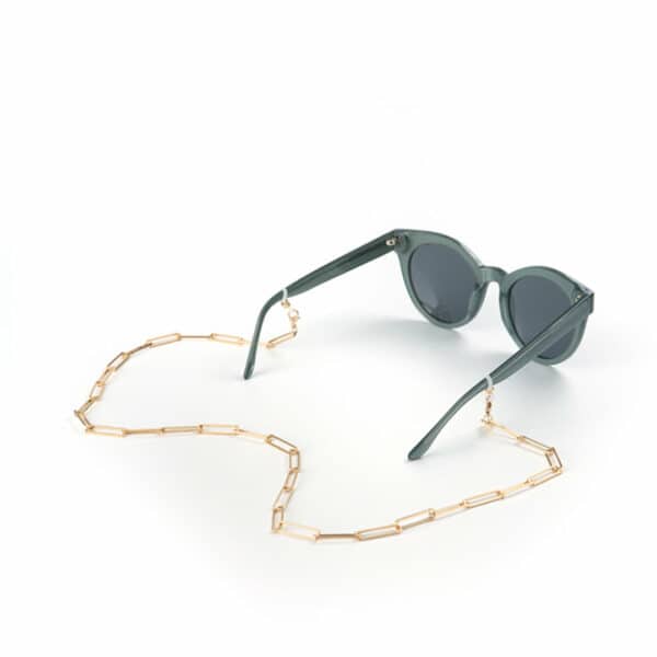 SQUARED-GOLD Sunglasses and cord