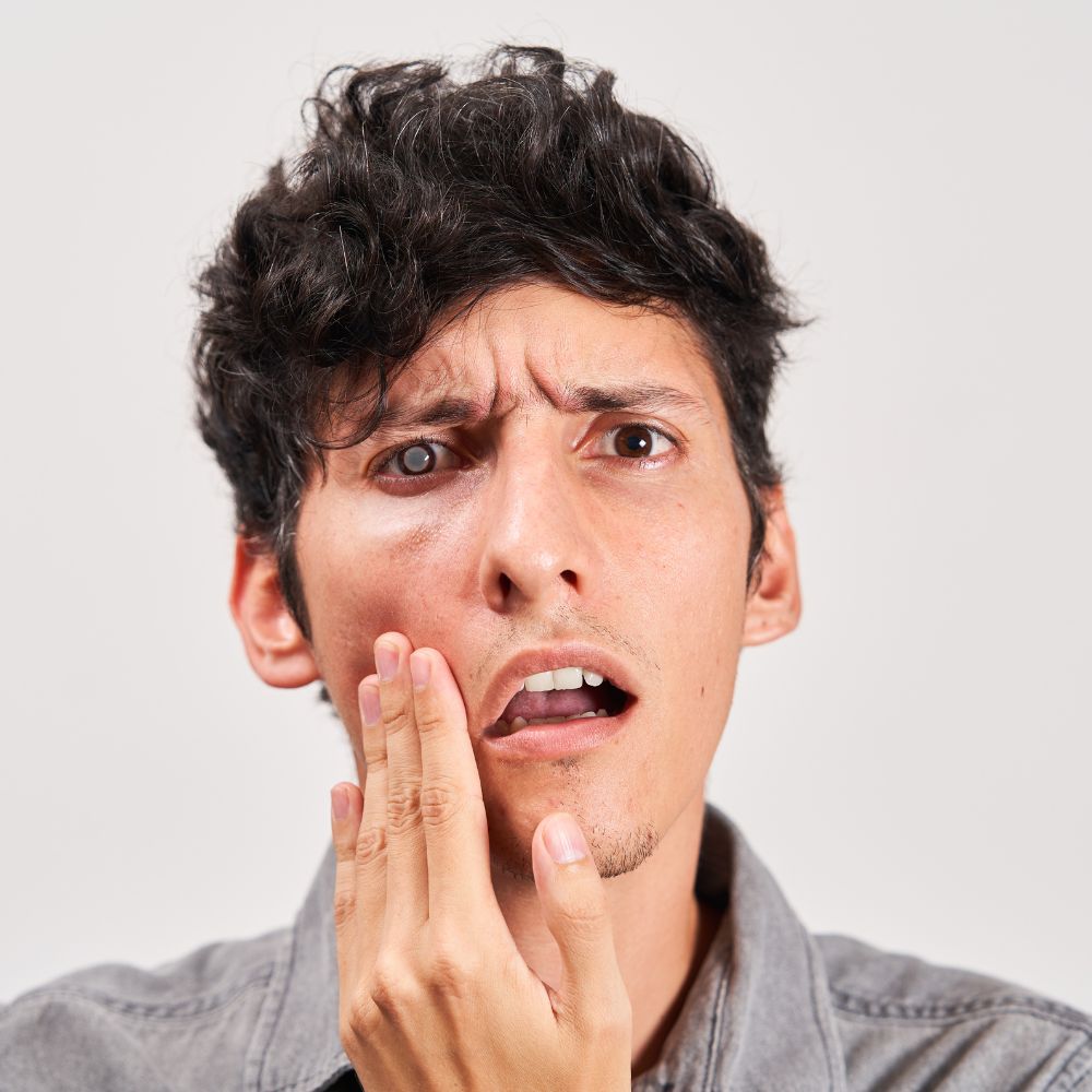 Man Suffering from cataracts